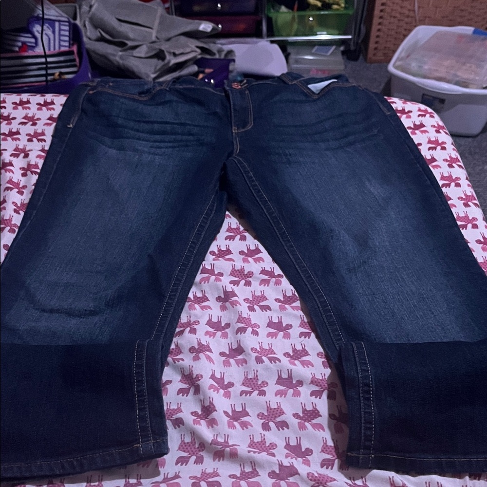 LEI Men's Deep Indigo Straight Jeans